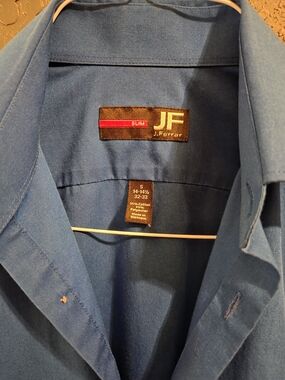jf j.ferrar Slim Fit Men’s Blue Dress Shirt